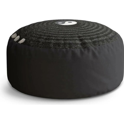 Sablio Taburet Circle Jin a jang: 38x48 cm