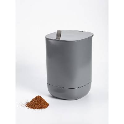 Plastia Bokashi Urbalive kompostér, šedá 35,5 cm + 1 kg Bokashi baktérie