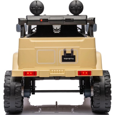 Dětské elektrické auto Toyota FJ Cruiser hnědožlutá/khaki