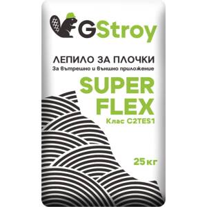 GSTROY ЛЕПИЛО ЗА ПЛОЧКИ Gstroy SUPER FLEX C2TE-S1 25кг (5592-00)