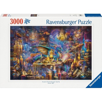 Ravensburger Пъзел Ravensburger от 3000 части - Библиотеката на Дракона (12001418)