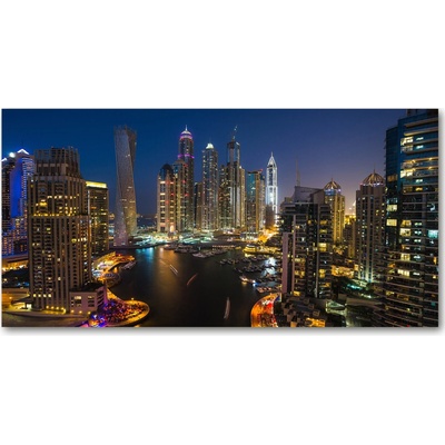 Foto obraz sklo tvrzené Marina Dubaj 100x50 cm