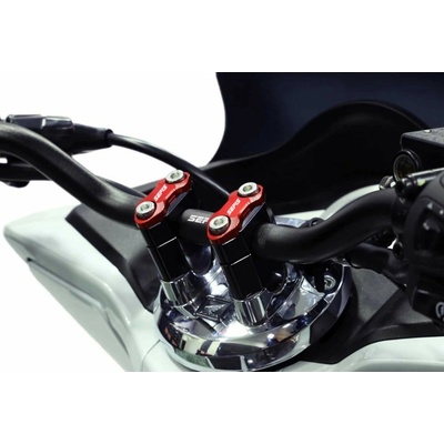 SEFIS riadidlá a mosty 22mm Honda PCX 125 150 Farba viečka nádstavcou Červená