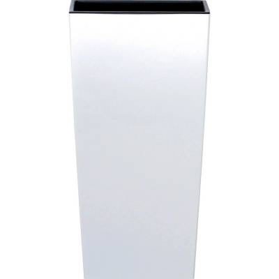 NABBI Kvetináč plast biely 19,5 x 19,5 x 37,5 cm
