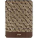 GUESS Калъф Guess GUFCP12PS4SGW за iPad Pro 12.9"", кафяв / кафяв, 4G Stripe (GUE002704-0)
