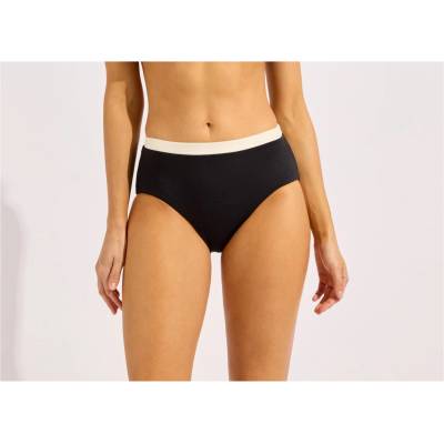 Seafolly Дамско бикини долнище Seafolly Band Wave Belted High Waisted Pant Bikini bottom - Black - размер 42 (EU) (150-6611-0116)