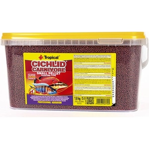 Tropical Cichlid Carnivore Small Pellet 5 L / 1, 8 kg