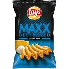 Lay's Maxx Vyprážané zemiakové lupienky s príchuťou syra a cibuľky 120 g