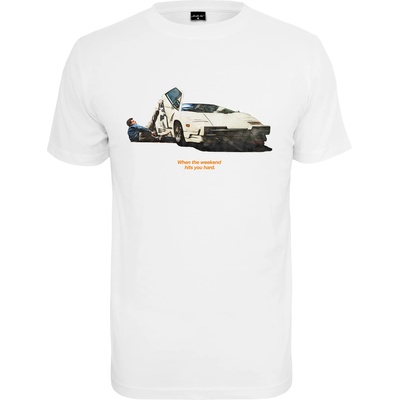 Mister Tee Мъжка тениска в бял цвят Mister Tee Weekend Wolf Tee white UB-MT1484-00220 - Бял, размер XXL