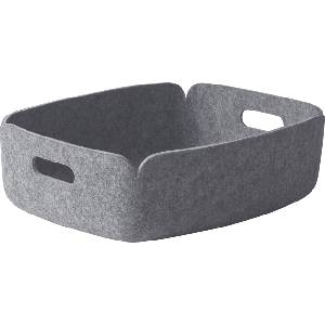 Muuto Кошница за съхранение Restore ниска 31 x 40 см сив меланж (13301)