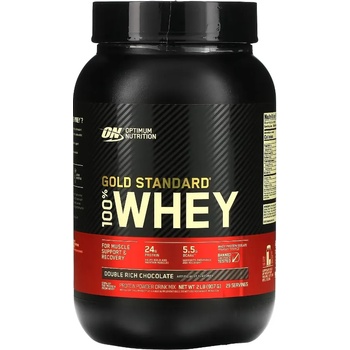 Optimum Nutrition Gold Standard 100% Whey, двоен шоколад, 908 g, Optimum Nutrition