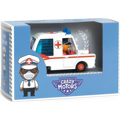 Djeco Crazy Motors autíčko Hurry ambulance