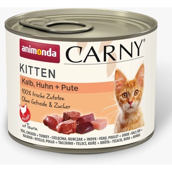 Animonda Carny Kitten - телешко, пиле и пуйка 200 г