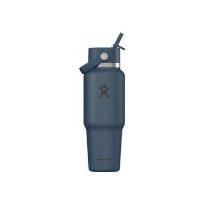 Hydro Flask 32 OZ WIDE FLEX STRAW TRAVEL BOTTLE Harbor 946 ml Blue modrá