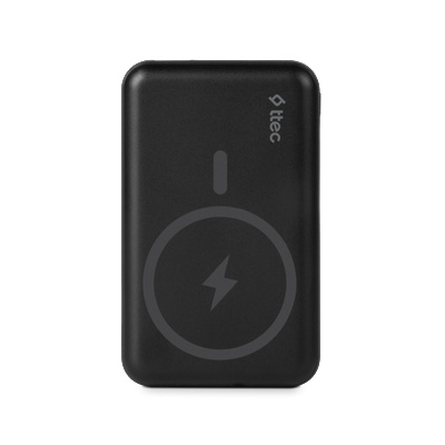 Ttec Външна батерия ttec ReCharger Pro M 10.000 mAh MagSafe Compatible Powerbank, Type-C - Черна