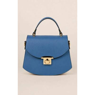 Sueno Bags Ivy kožená kabelka tmavě modrá 24 × 17 × 7 cm