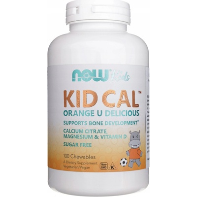 Now Foods Kid Cal Vápník Hořčík a Vitamin D pro děti 100 bonbónů