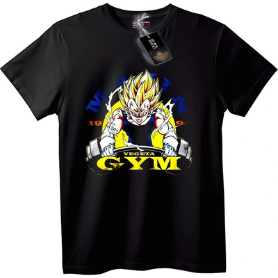 NOONEBRAND Тениска Vegeta Gym - Dragon Ball Z - 5XL, Black