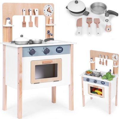 EcoToys Detská kuchynka s 8 doplnkami