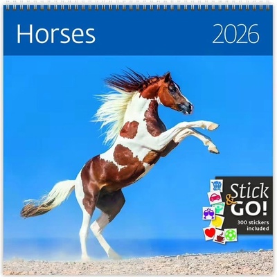 Horses nástěnný 2026