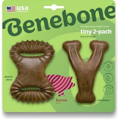 Benebone Dental Chew Wishbone žvýkací slanina 9,7 x 7,1 cm2 ks