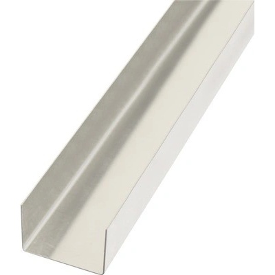 Hladký plech tvar U hliník přírodní 20x29x20 mm, 1 m