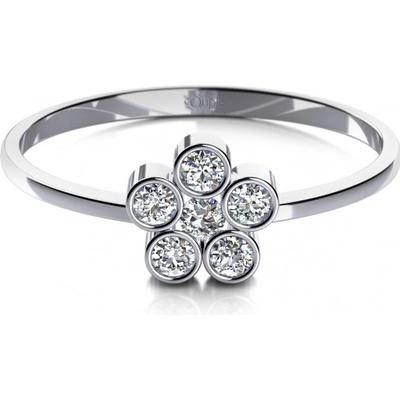 Couple prsten Madeline z bílého zlata a zirkonů 585 68 1 0171.1B00.0.48.001