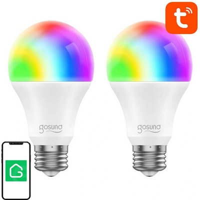 GOSUND Smart LED žiarovka E27 8W RGB WB4 WiFi Tuya sada 2ks