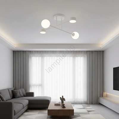 Emibig Плафон HOLON за повърхностен монтаж 2xG9/8W/230V + 2xGX53/12W, сив (EB0239)