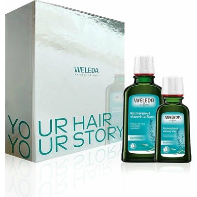 Weleda Rosemary vlasové tonikum 100 ml + Weleda Rosemary vlasový olej pro posílení vlasů 50 ml