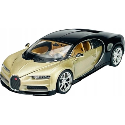 WELLY BUGATTI CHIRON ZLATÝ KOVOVÝ NOVÝ MODEL 1:24