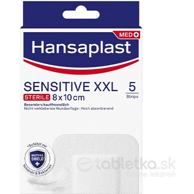 Hansaplast Sensitive XXL náplasť 8x 10 cm 5 ks