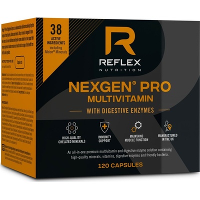 Reflex Nutrition Nexgen Pro Multivitamin + Digestive Enzymes 30 kapslí
