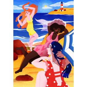 Pieces & Peace - Puzzle Baignade à la Picasso - 1 000 piese