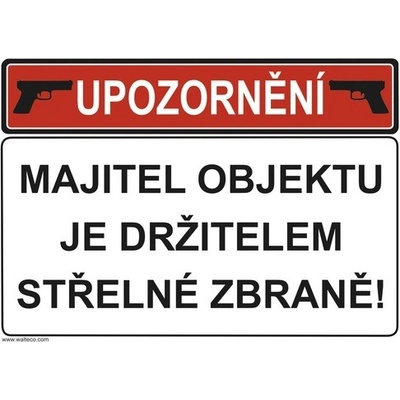 Fólie "Majitel má zbraň" - 210x148 mm