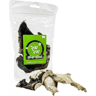 RAW RAW Freeze Dried žvýkací Jehněčí kůže s chlupy 40 g