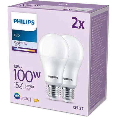 Philips 3x E27 A67 LED žárovka 13W = 100W 1521 lm 4000K Neutrál