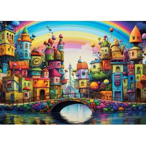 Yazz - Puzzle Rainbow City - 1 000 piese