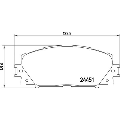 BREMBO Sada brzdových platničiek kotúčovej brzdy P83106