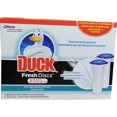 DUCK тоалетно пате свеж диск двоен пълнител, Евкалипт