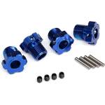 Traxxas Хексове шестограмни за джанти за автомодел Traxxas Maxx Wheel hubs, splined, 17mm (blue-anodized) (4)/ 4x5 GS (4), 3x14mm pin (4) TRX8654 (TRX8654)