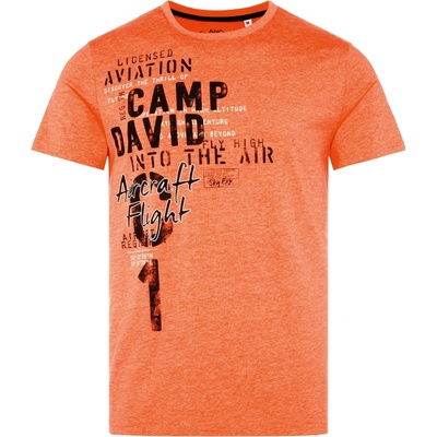 Camp David pánské tričko oranžová – Zboží Mobilmania