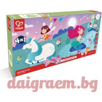 Image 1 of Hape Пъзел hape e1640 - 57 части - Приказна страна 4 в 1 (h1640)