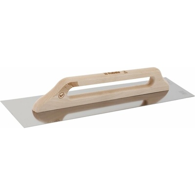 KUBALA Hladítko nerezové hladké WOOD LINE, dřevěná rukojeť | 130x680 mm