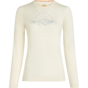 Icebreaker Дамско мериносово термобельо Icebreaker Women's Merino 200 Oasis L/S Crewe Sunrise Summit Merino base layer - Undyed - размер XL (115-2820-0215)
