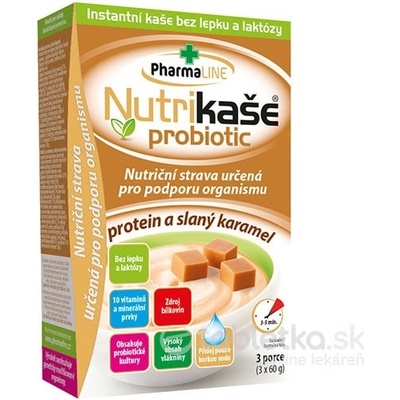 Nutrikaše probiotic protein a slaný karamel 3 x 60 g
