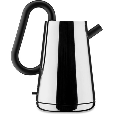 Alessi Електрически кана TORU 1, 7 л, сребърен / черен, неръждаема стомана, Alessi (ALNE01B)