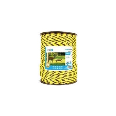 Lano pro elektrický ohradník, průměr 6 mm, žluto-černé