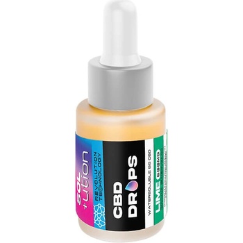 CZECHCBD CBD kapky SOL+ution Lime 600 mg, 15 ml