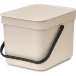 Brabantia Кош за смет за разделно събиране Brabantia Sort&Go 6L, Soft Beige